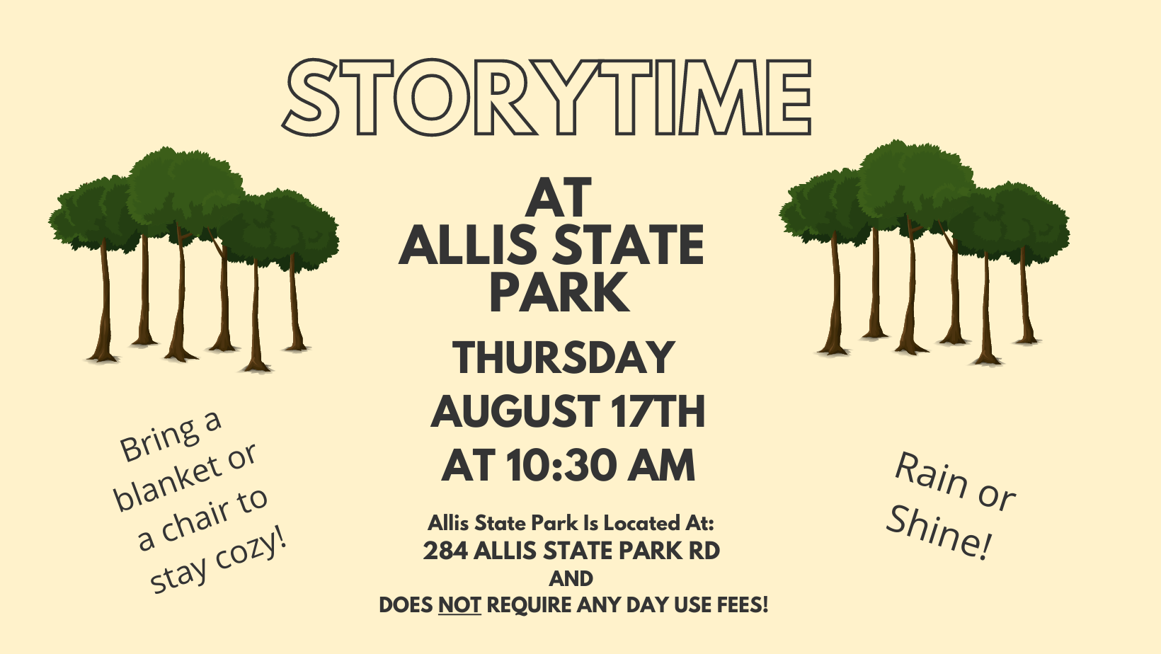 Storytime at Allis State Park